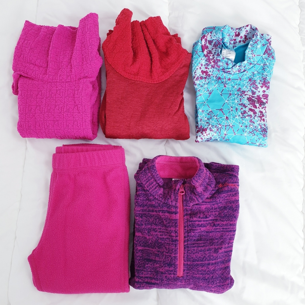 Snow und set - 3 long shirts, 1 jacket + 1 pant